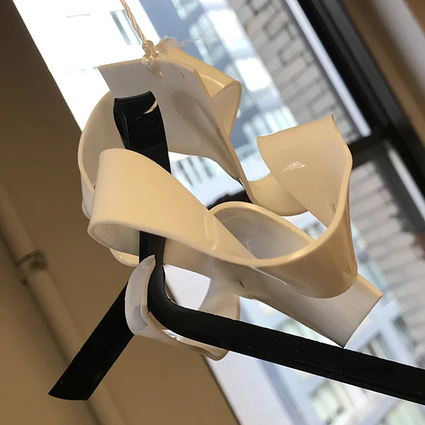 This beauty, made by our ever lovely and experimental Artist in Resident , CHiKA, while she tested out the heat gun.