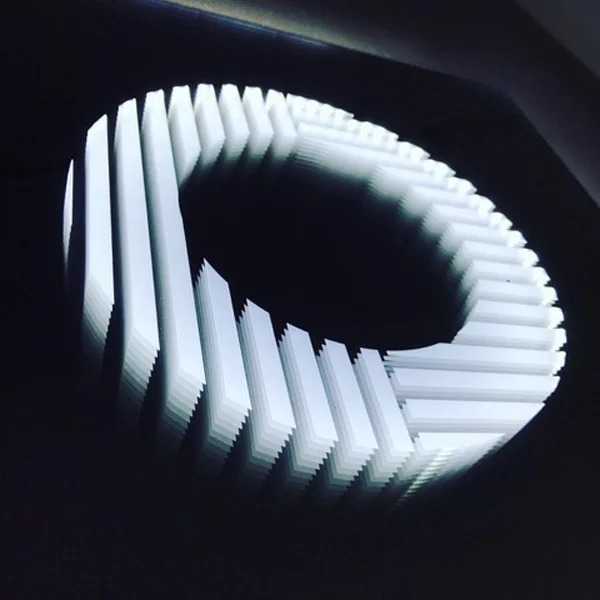 Visible Futures Lab in partnership with 3RD ETHOS Gallery is pleased to announce “EN”, a solo exhibition by experimental technology artist CHiKA . Come see the work from her 7 week VFL Artist Residency. "EN" is a Japanese homophone, which means Circle ( 円 ), Connection ( 縁 ), and Feast ( 宴 ). This fantastic exhibit features a series of sonic light sculptures and optical illusions created by almost invisible circles that interact with the viewer.