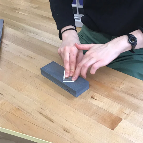 Swing on by the Lab and shave with one of our freshly sharpened chisels!