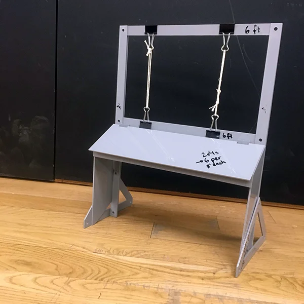Prototyping this smaller model yielded a lot of insight for the final design and was really helpful for her to get feedback.