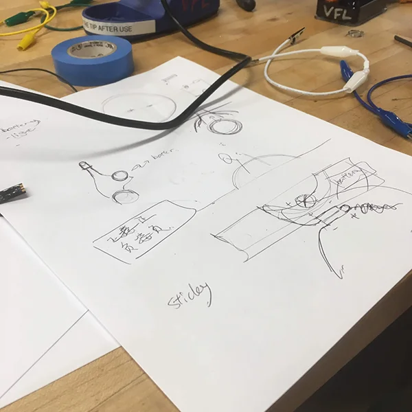 The product will be a realized "gaydar"—a wearable electronic that signals when another wearer is nearby.
