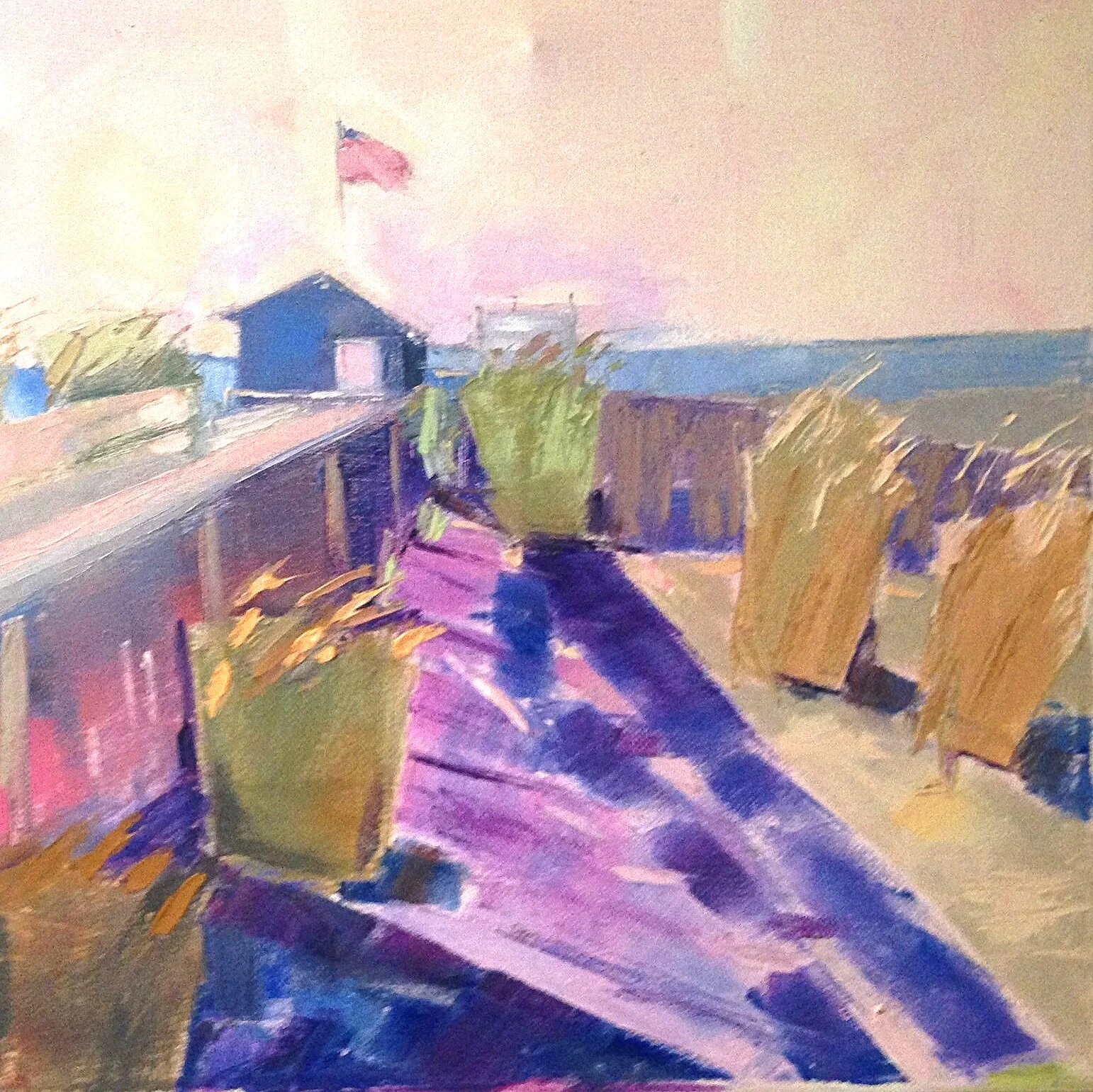 Guard House and Grasses 