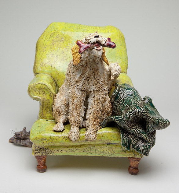 Kevin Irwin Ceramic dog& Chair.jpeg