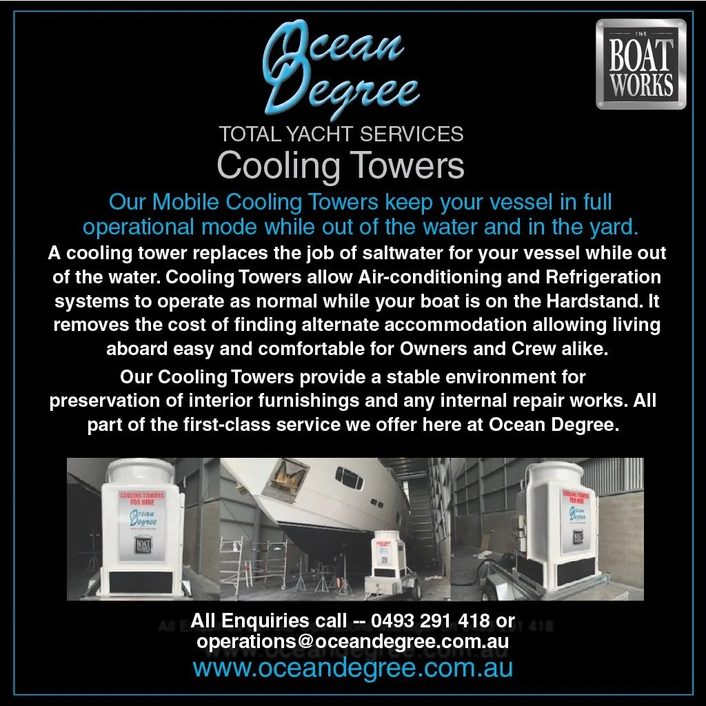 With the Season Warming up Quickly - be sure to book your Cooling Tower Early to avoid missing out #boatworks #theboatworks