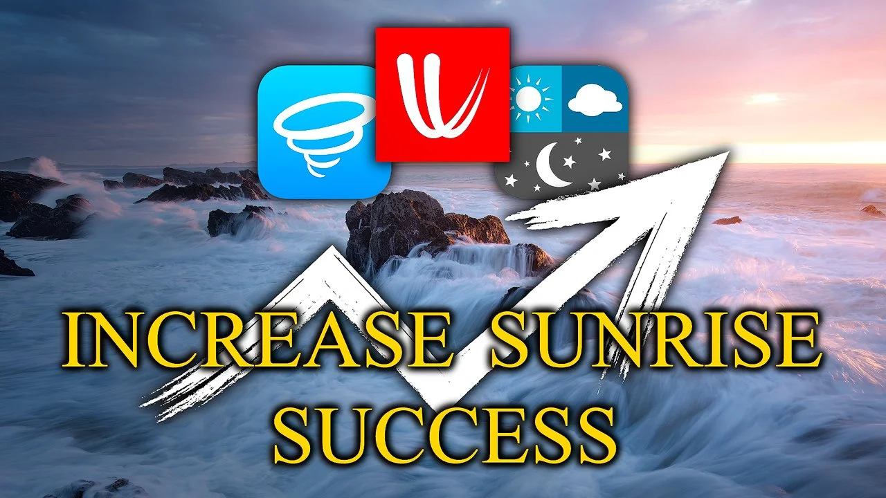 YouTube thumbnail: Increase Sunrise Success (planning + apps)