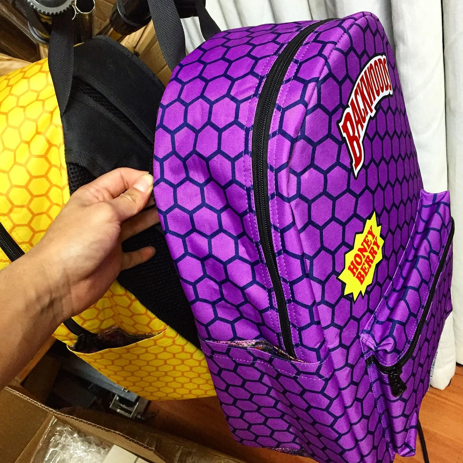 purple backwoods backpack