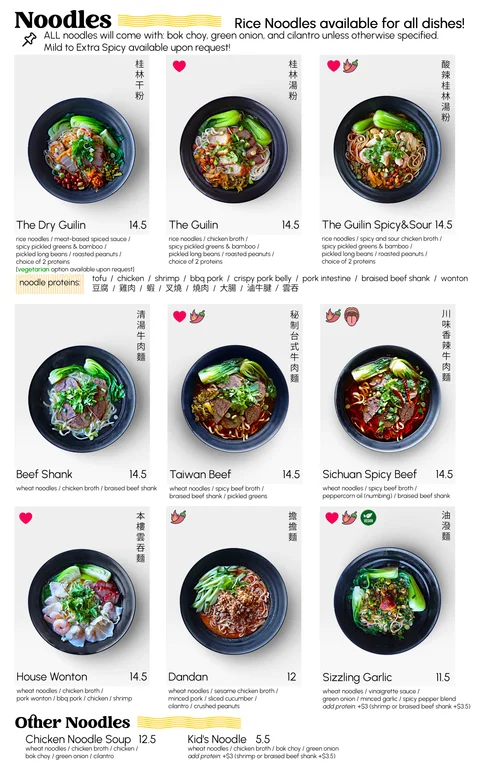 Menu — Noodleholics