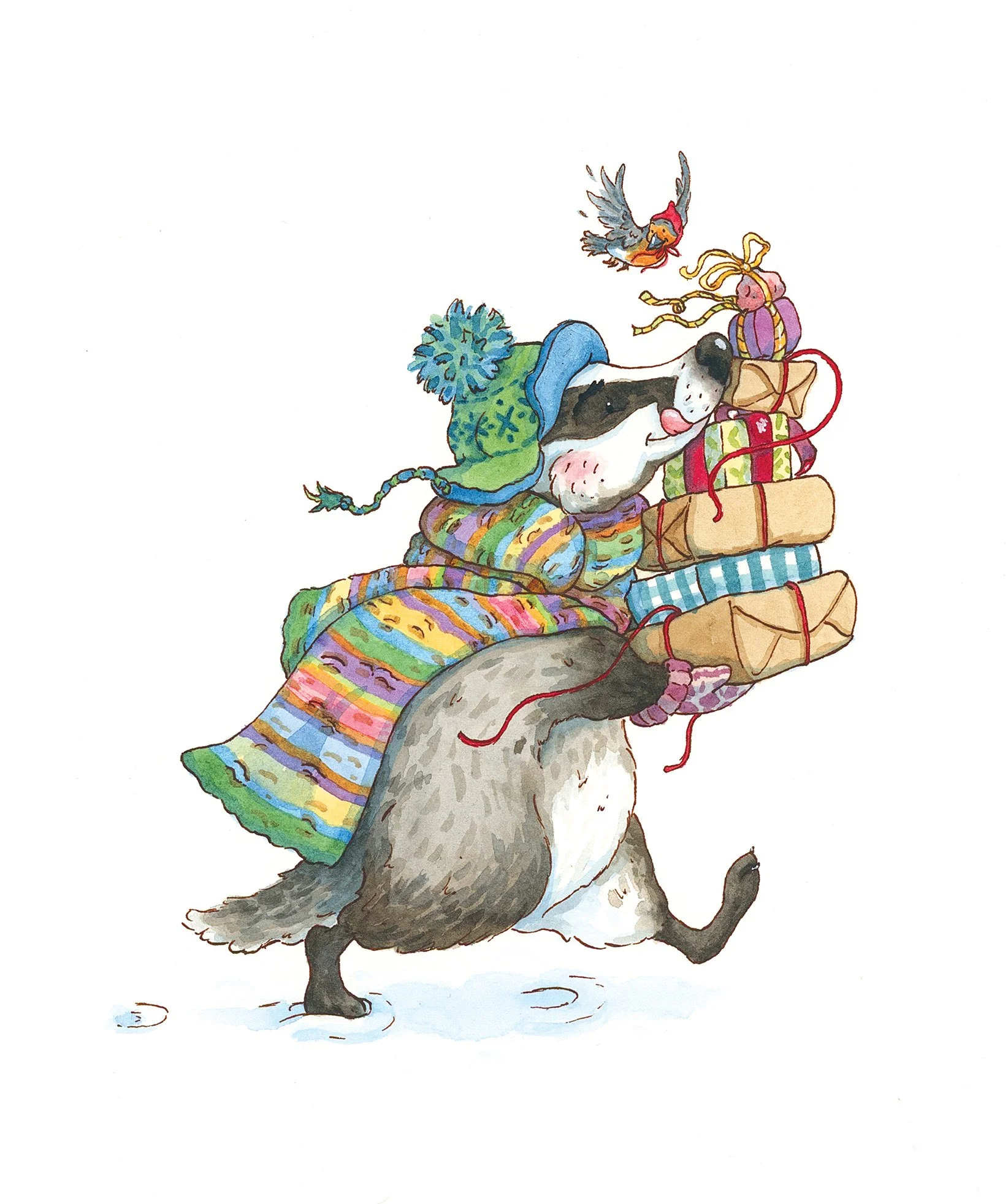 badger with gifts.jpg