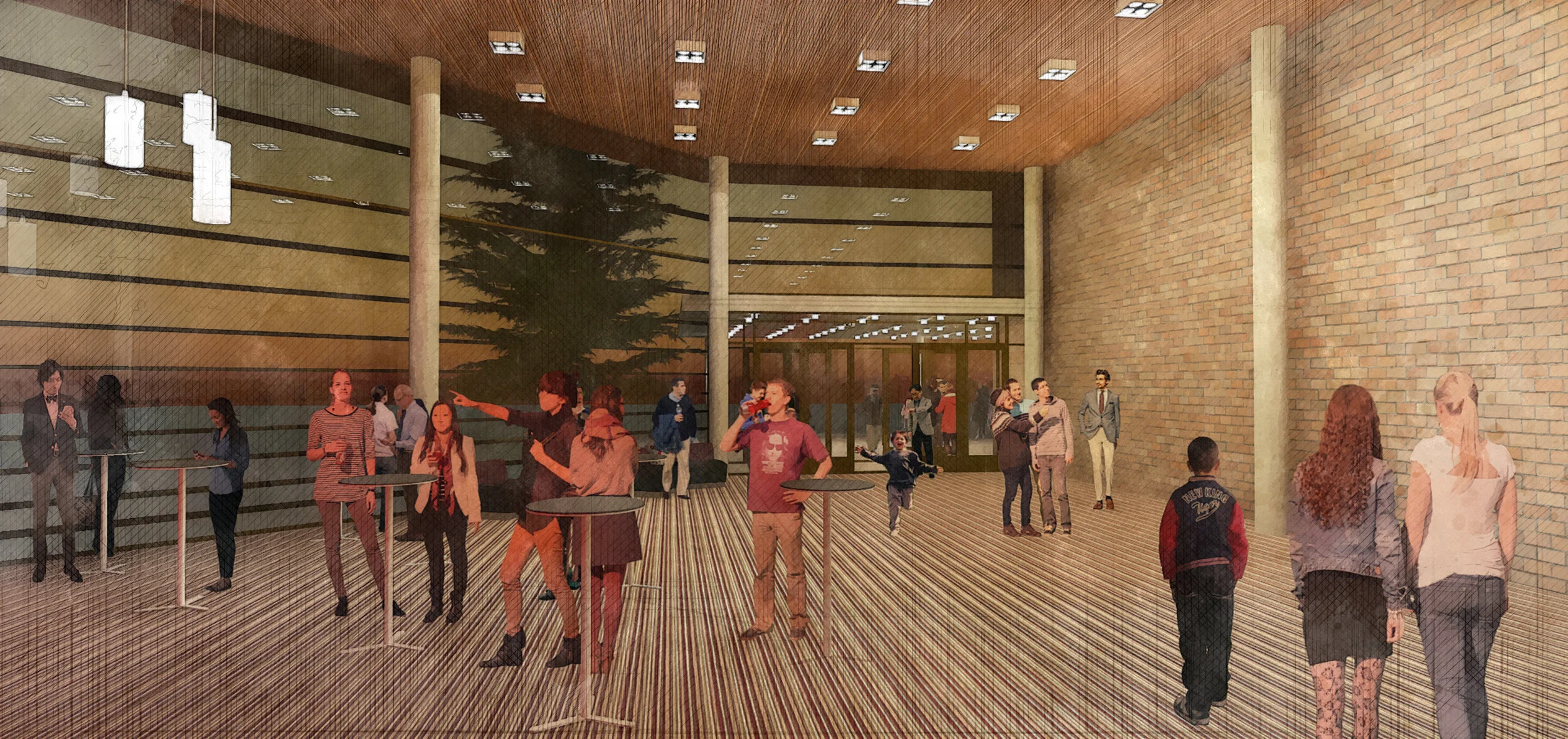  Concept for District Theater Lobby 