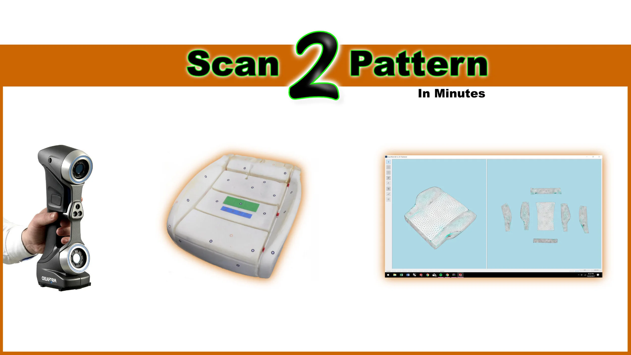 Laser Scan to 2D Pattern in Minutes