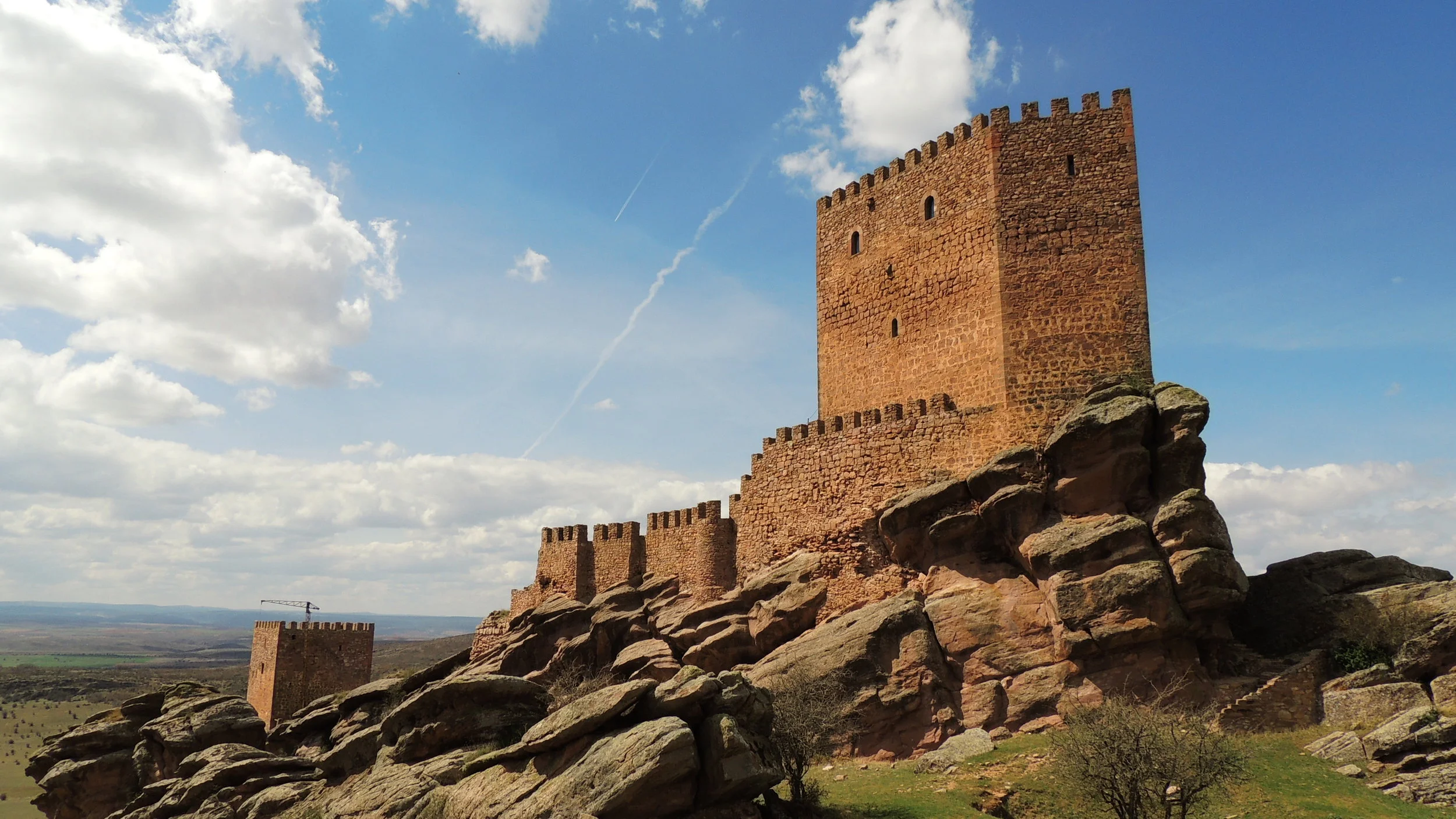 The Castle of Zafra in Guadalajara, Spain; a filming location for season 6 of Game of Thrones
