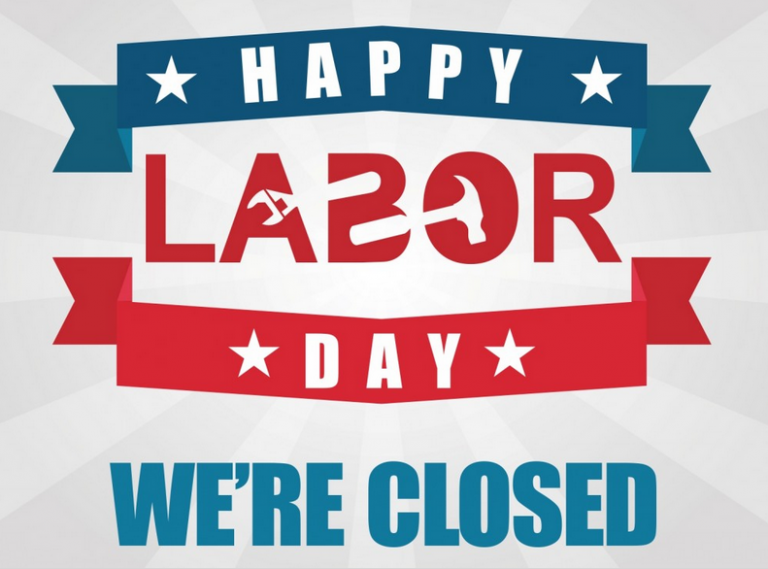Closed for Labor Day Weekend
