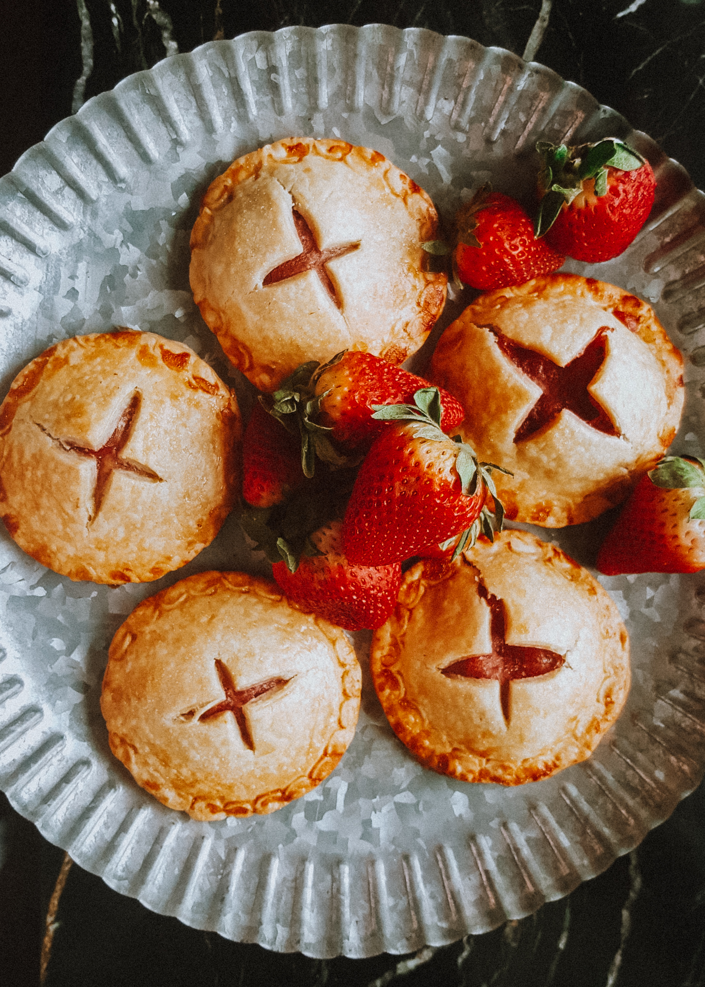 Strawberry Hand Pies with home canned Strawberries