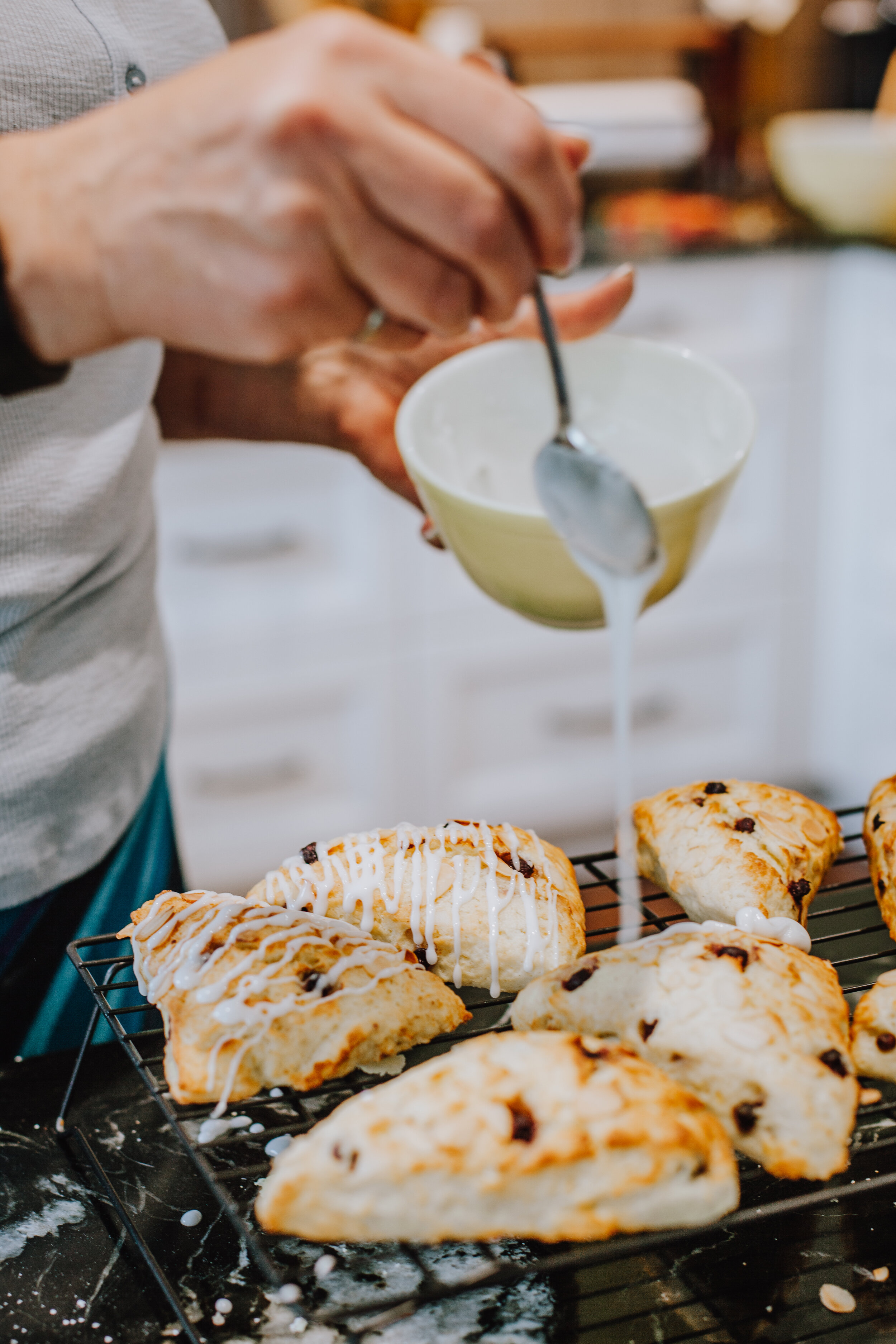 Saskatoon Scones with home canned Saskatoons