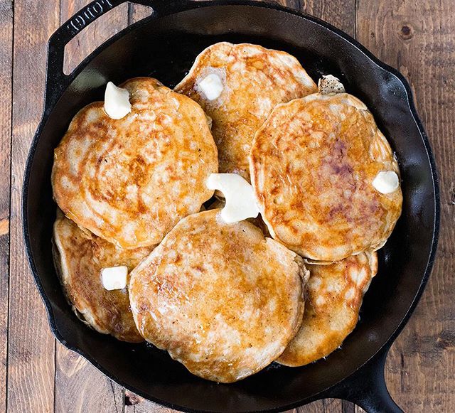 Happy Saturday guys! My Cast Iron Hotcakes with Rosemary Maple Syrup makes a beautiful weekend breakfast and they&rsquo;re super easy to make and so so delicious! Give them a go! Link to recipe in bio. 🥞👌💯
#cbcuisine #CreateSomethingBeautiful
