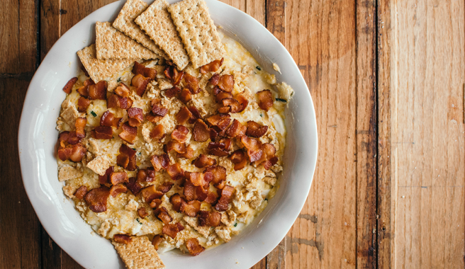 The beauty of a Charleston Dip is it is creamy, crunchy and full of flavor!