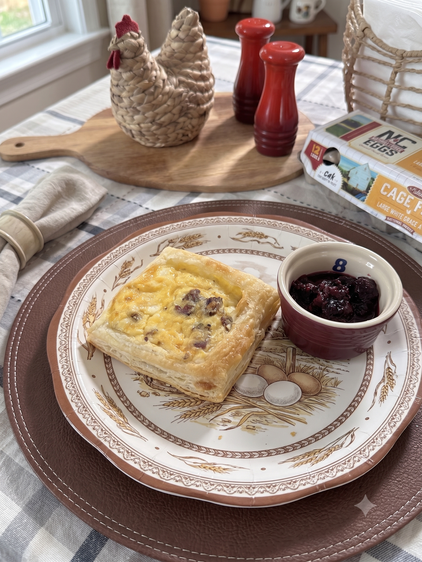 Bacon Egg and Cheese Tartlet