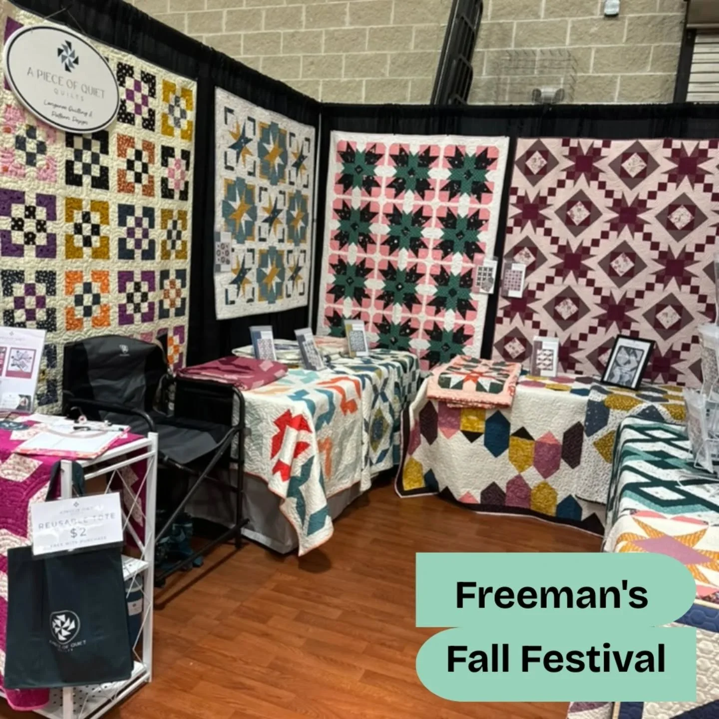 We have an incredible range of textile artists joining us for our Fall Festival on Saturday! You'll find everything from quilts to hand-dyed fabric, to bags and garments, all crafted with care! 
Stop by from 12-5 pm on Saturday, November 8 to check o