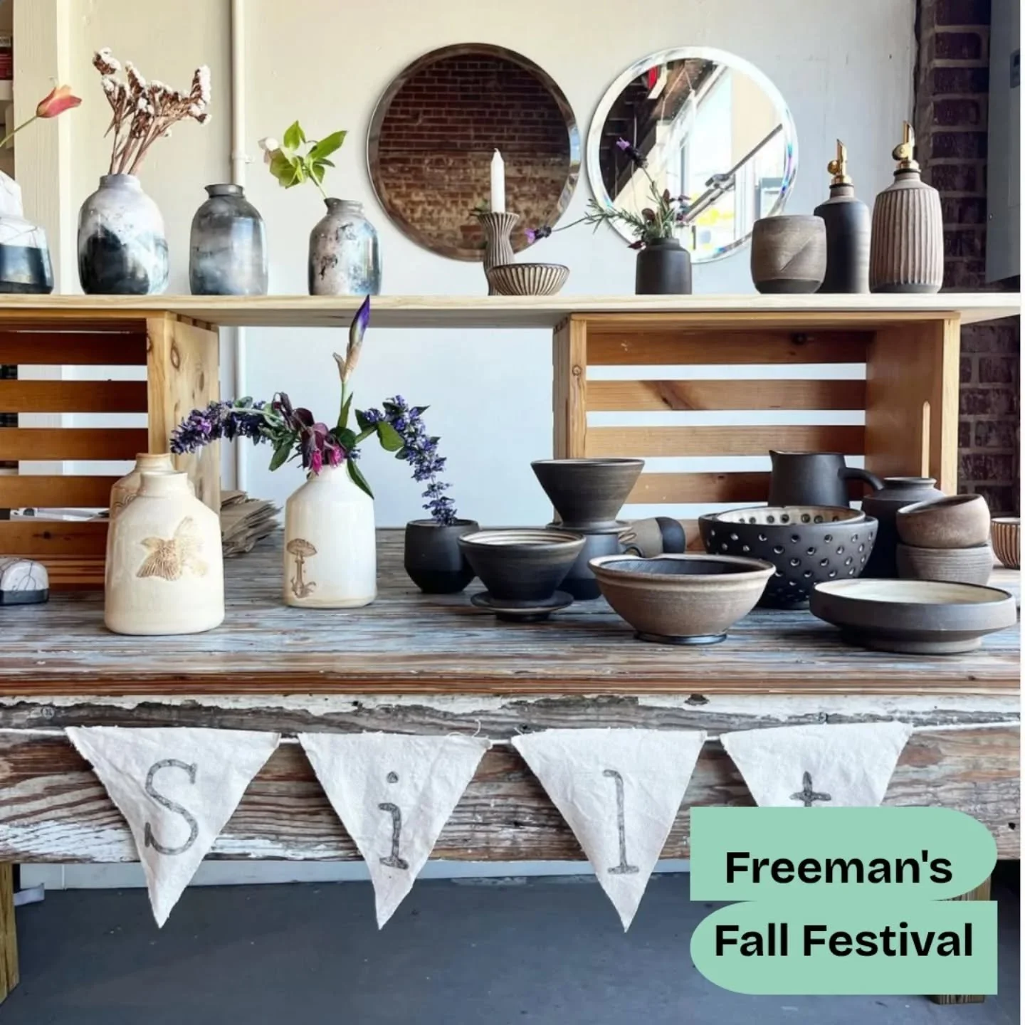 Tomorrow is the day! We are so excited to see everyone for our fourth annual Fall Festival from 12 to 5 pm on Saturday. We have so many great vendors and you'll want to come ready to shop!
Rounding out the lineup, you'll find @siltmade , Joanne Belan