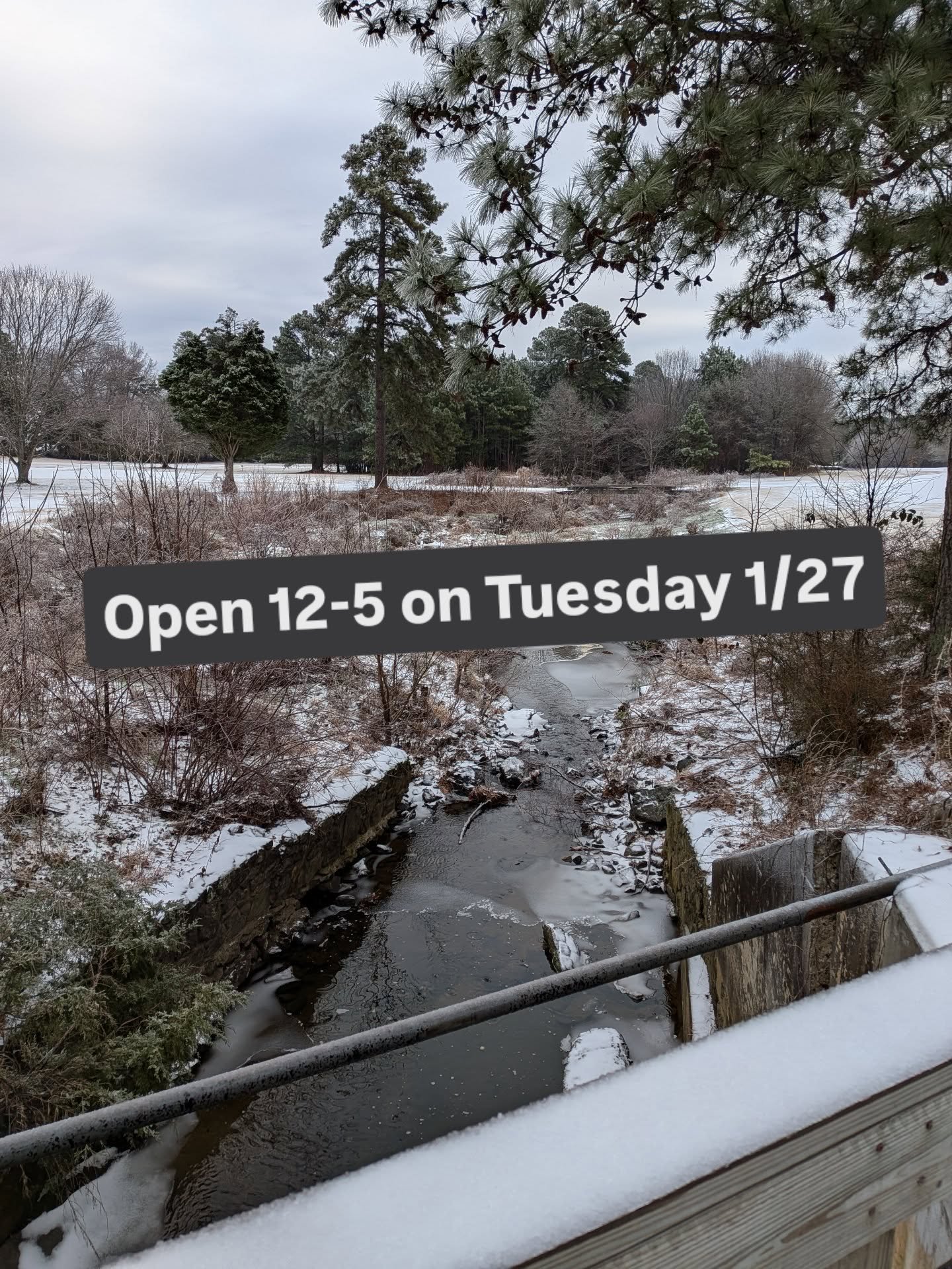 The store will be open from 12-5 pm on Tuesday, 1/27 to maximize melting time on the roads. That means our 15% off sale will be in effect until noon tomorrow, so get your orders in and use the code MELTICE
We'll keep donating $5 per skein of red yarn