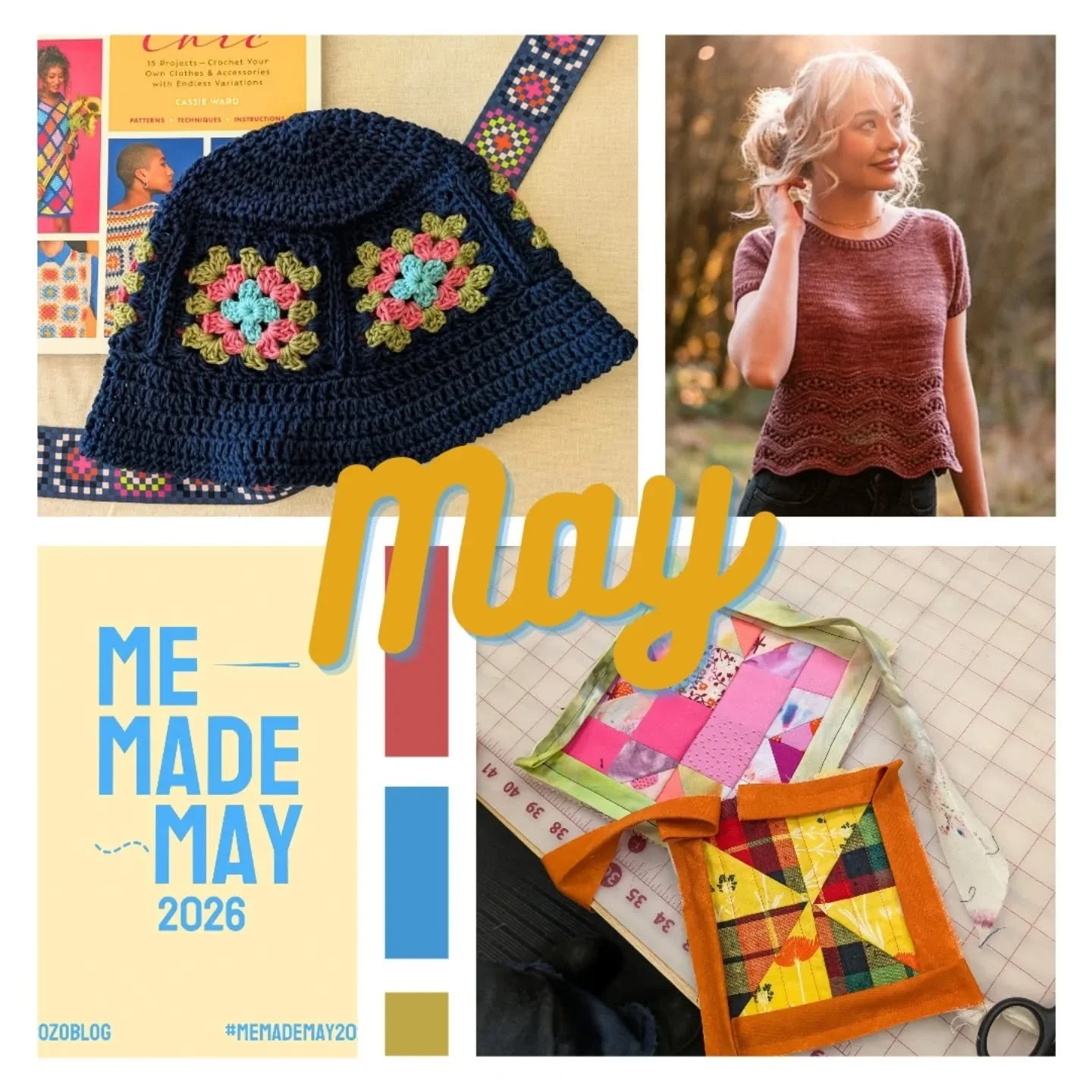 May is nearly here, and we've got lots of fun classes and activities on the schedule! If granny squares are on your list, we've got a class for a granny square bucket hat starting this Saturday, and we've added a second session of our Cloudbreak Tee 