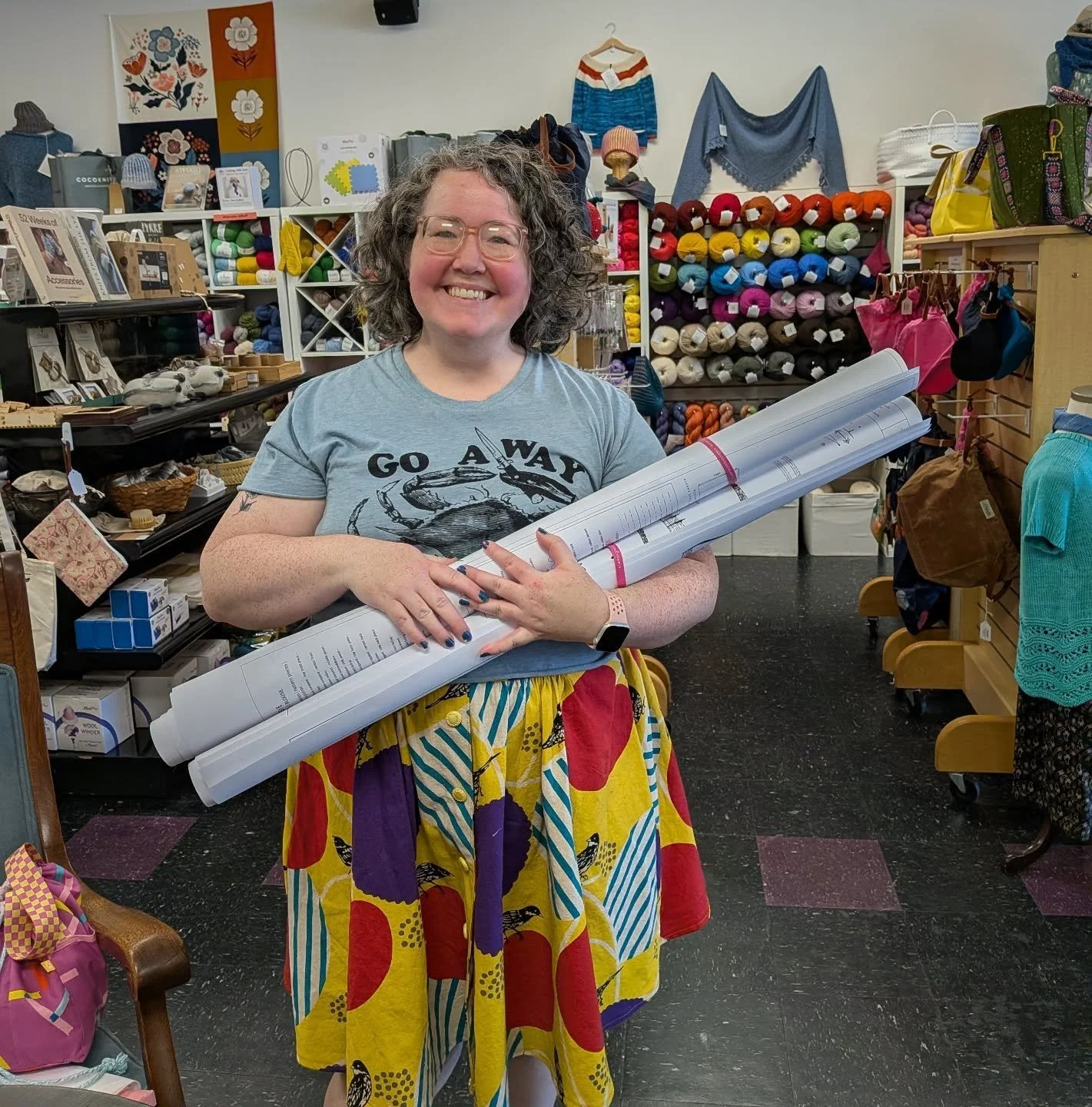 It's time y'all! We are ready to print your large format PDF sewing patterns here at the shop! You'll find a Large Format Printing tab in the online shop, where you can upload your files. Or if you're in the shop, you can email us the file and pay at