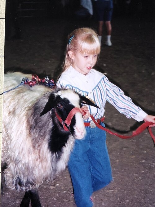 Sarah Mock as a child in Wyoming