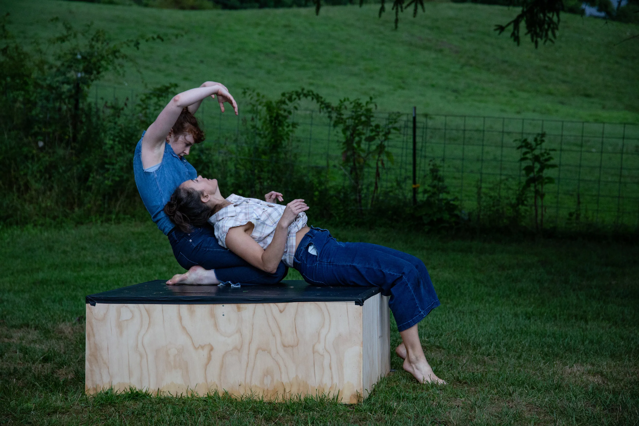 Connor Speetjens & Courtney Drasner in Wandering Camille (2019) Wassaic Summer Festival, photo by Tony Turner