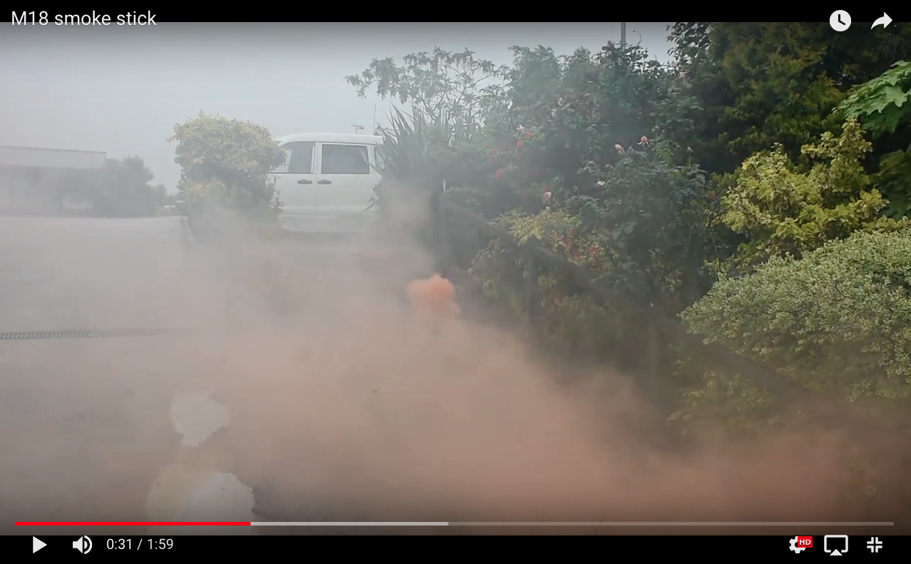 Testing smoke sticks