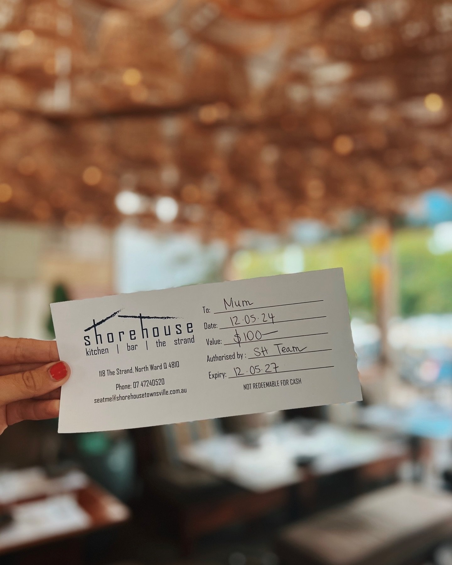 Be the favourite this Mother&rsquo;s Day and grab Mum a Shorehouse Gift Voucher 🫶🏼 
Available for purchase in house and online!