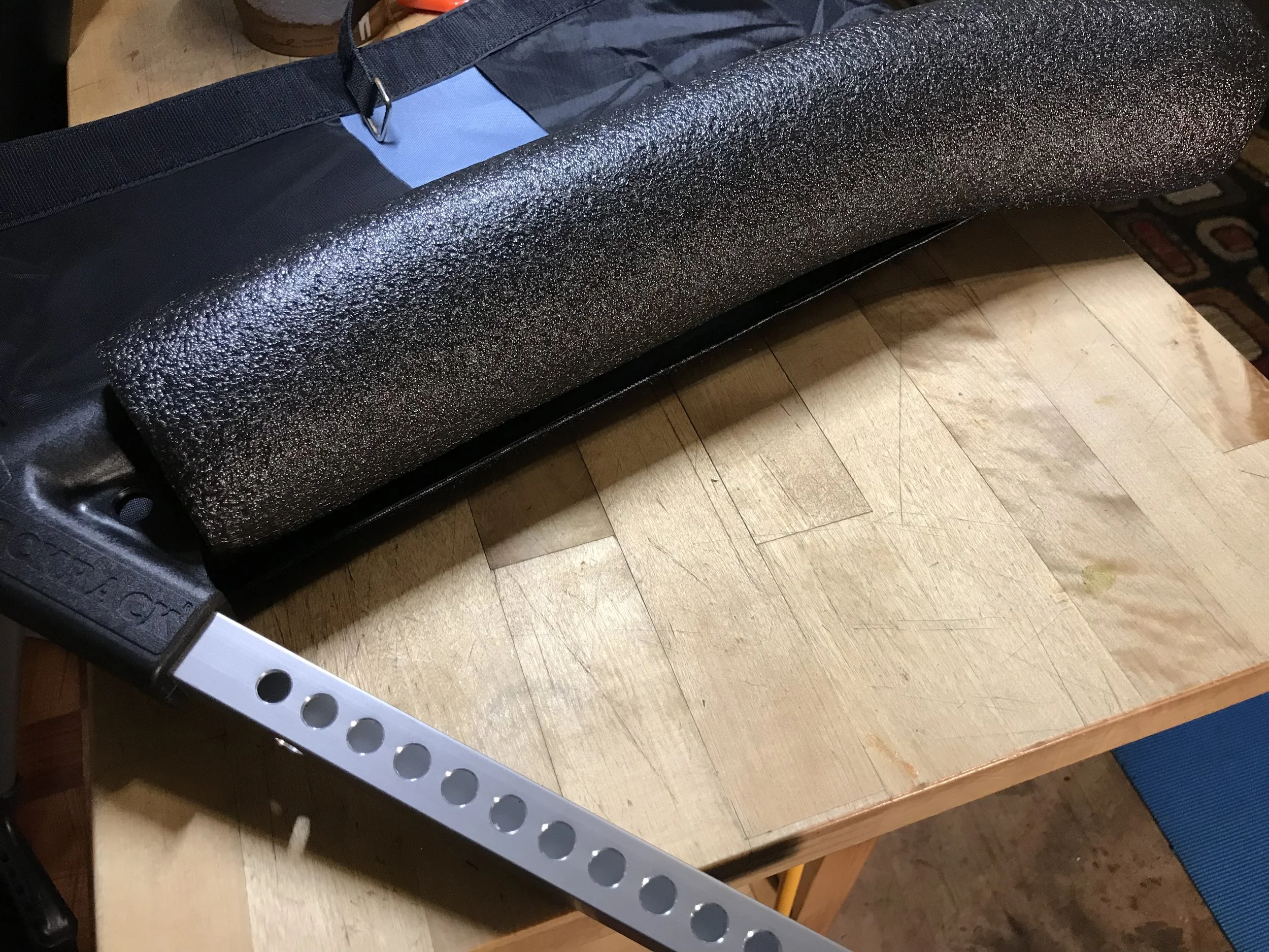 Pipe insulation. I mean, custom extruded foam...