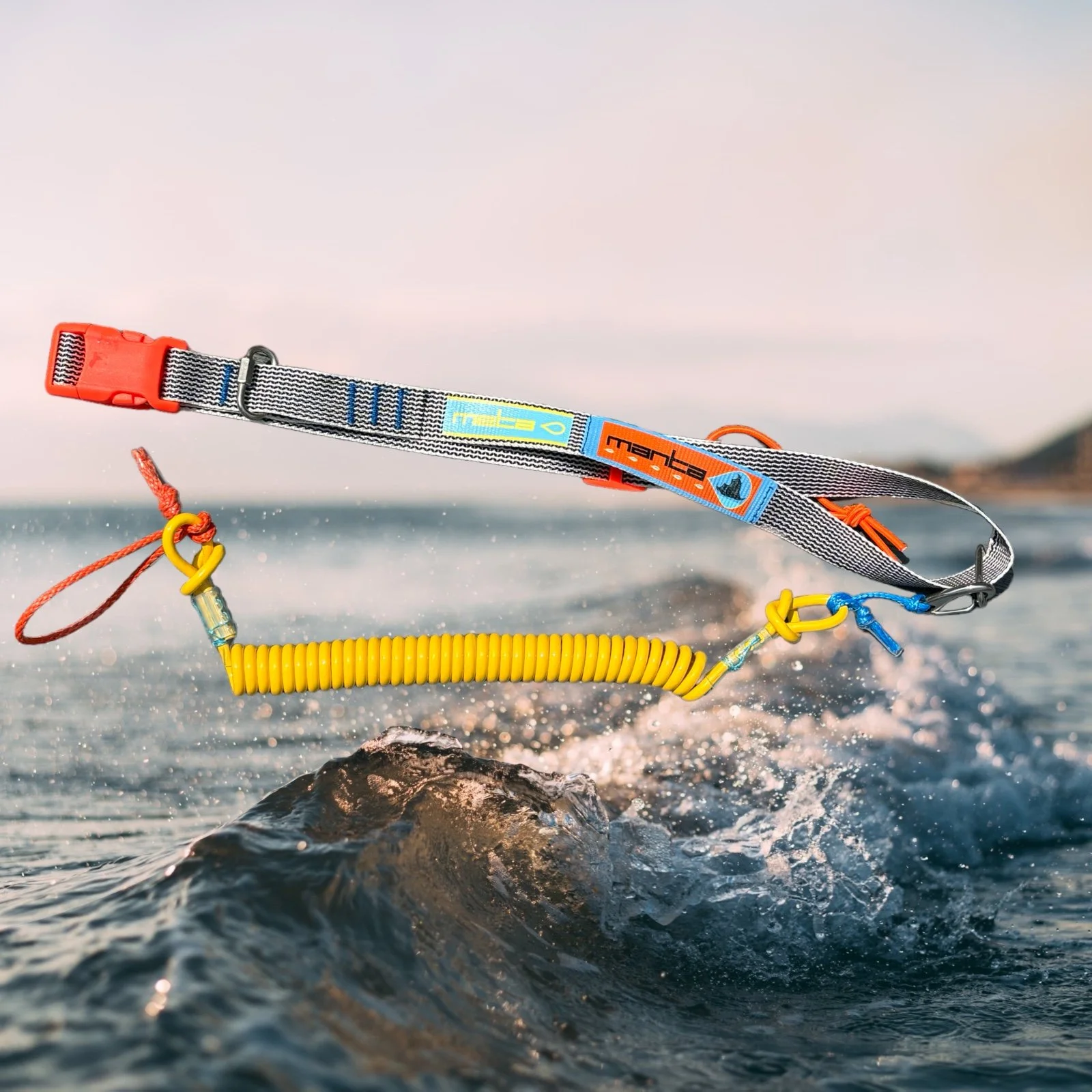 MetaLeash-Manta_paddle-belt-dyneema-poly-stripe-leash-yellow.jpg
