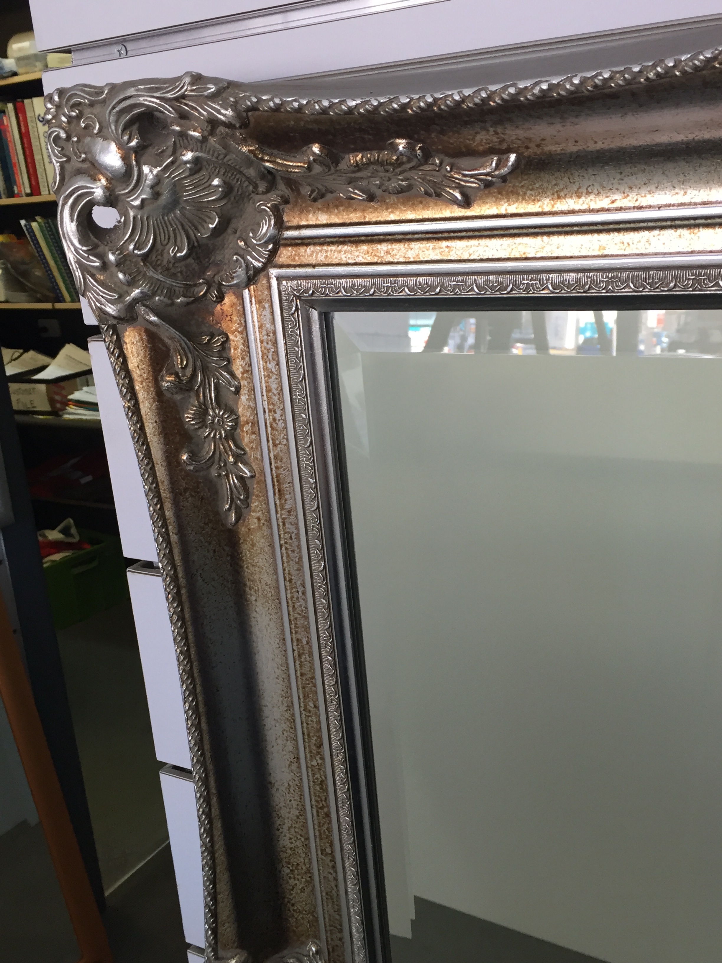 'Silver Renaissance' frame with bevelled mirror close up.jpg