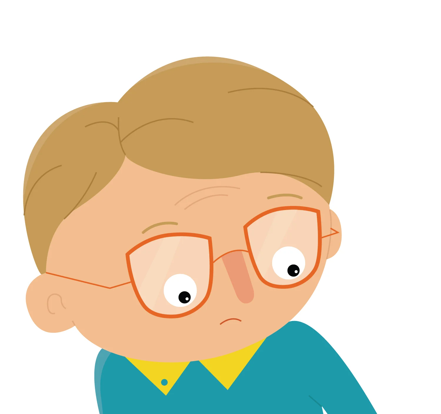 Detail zum Character Design Nerd Junge von Elisabeth Deim