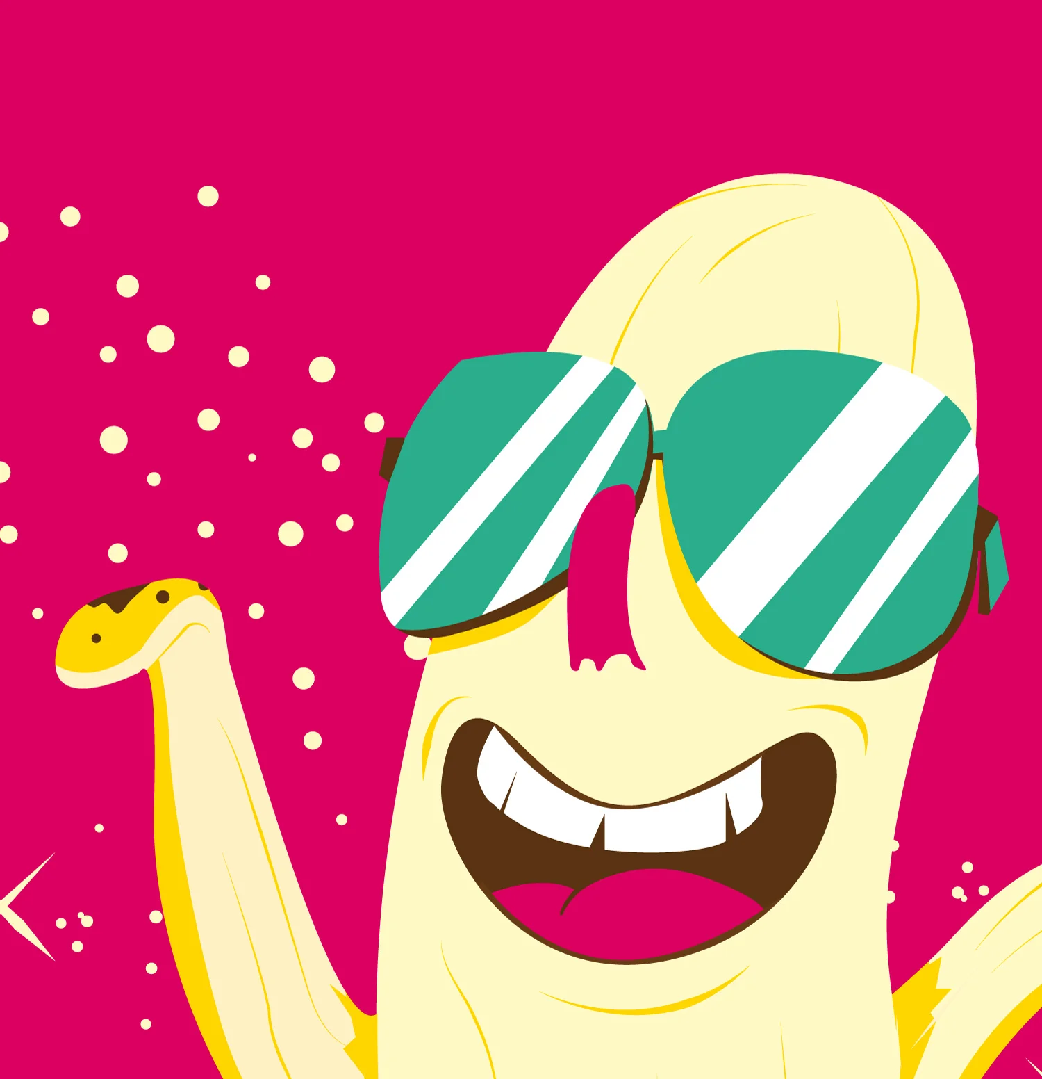 Detail des Character Design einer Banane von Elisabeth Deim