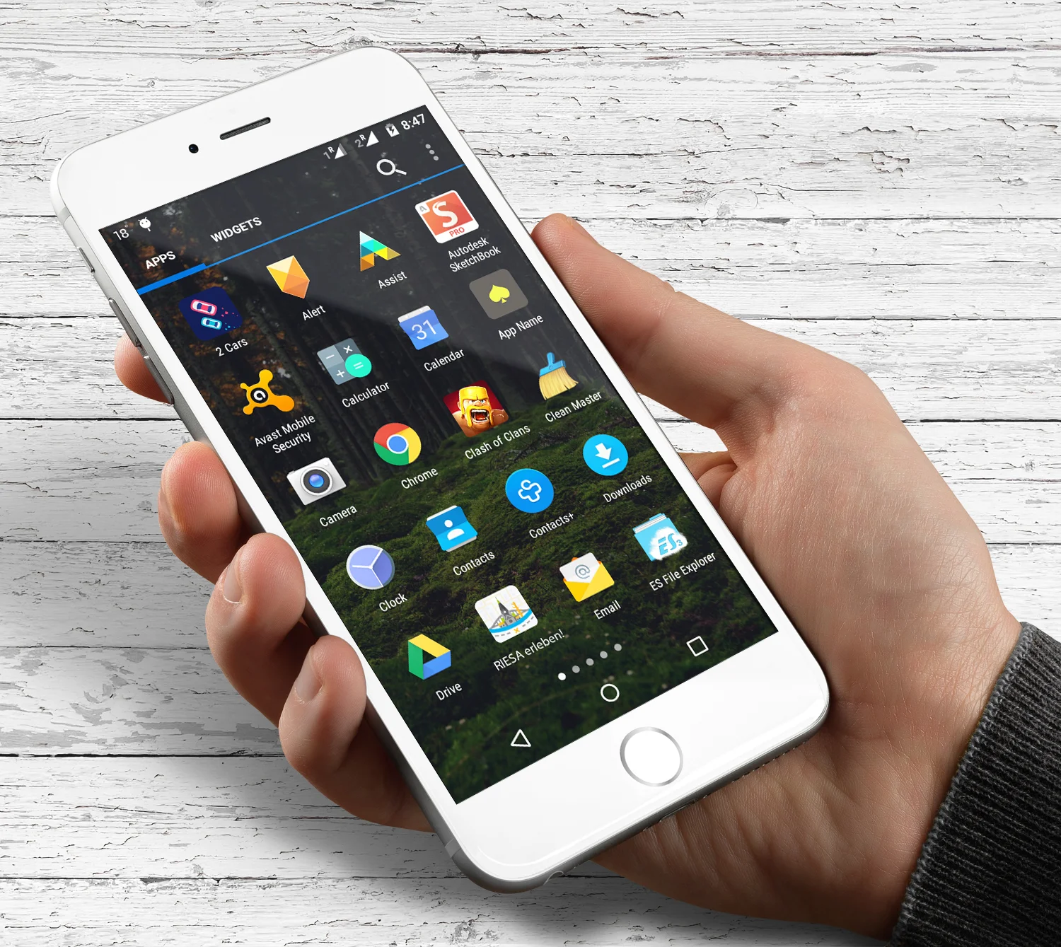Mockup zum App Icon zur Riesa App von Elisabeth Deim