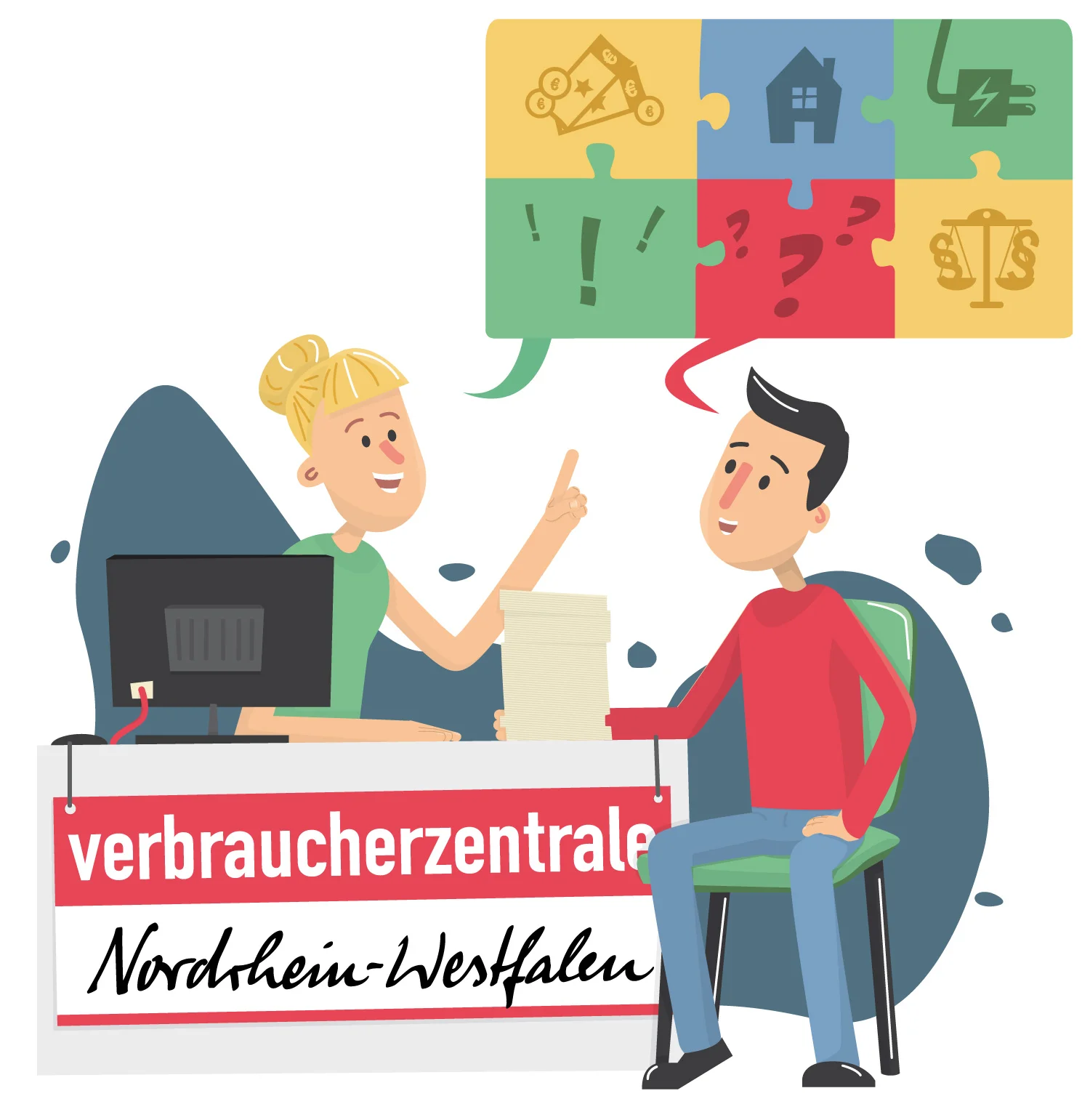 Editorial Illustration Beratung- Elisabeth Deim