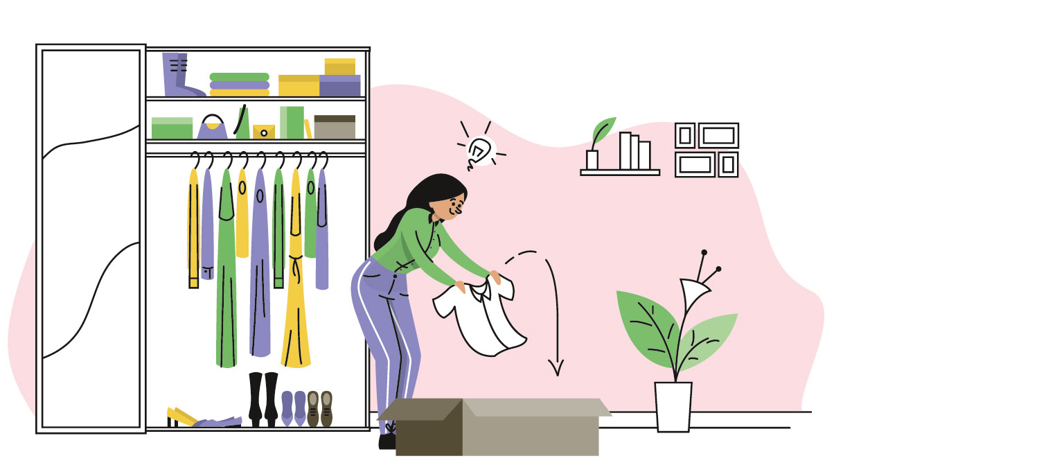 Editorial Illustration - Textilsammelprogramm - Aussortieren - Elisabeth Deim