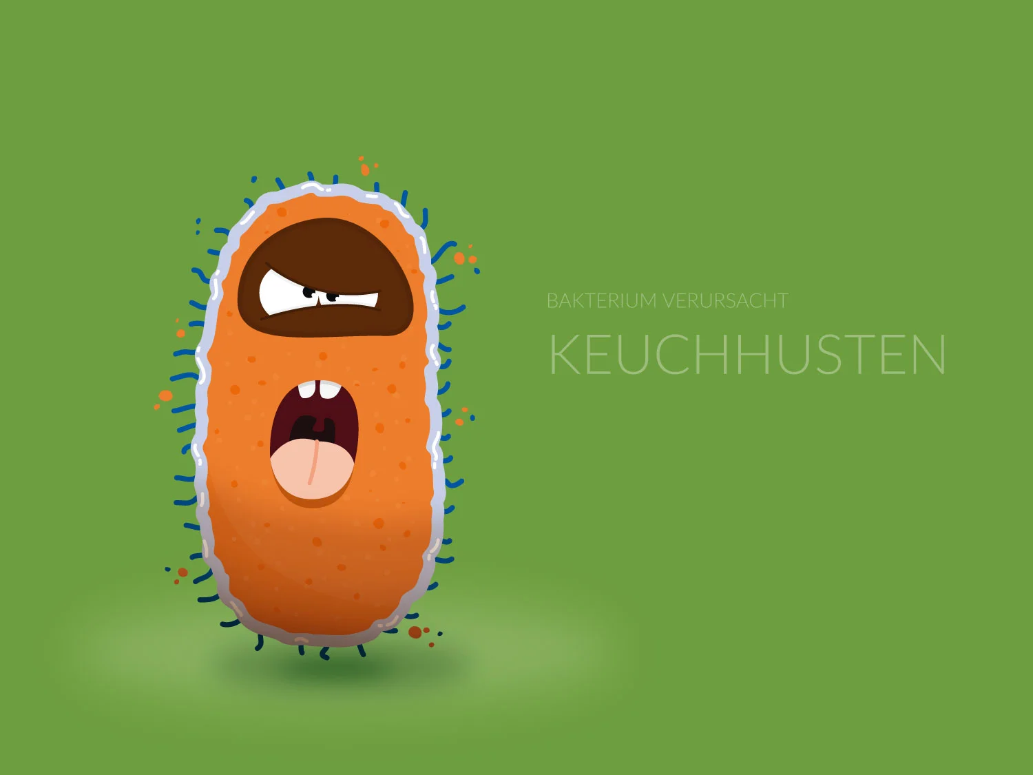 Character Design - Keuchhusten-Virus- Elisabeth Deim