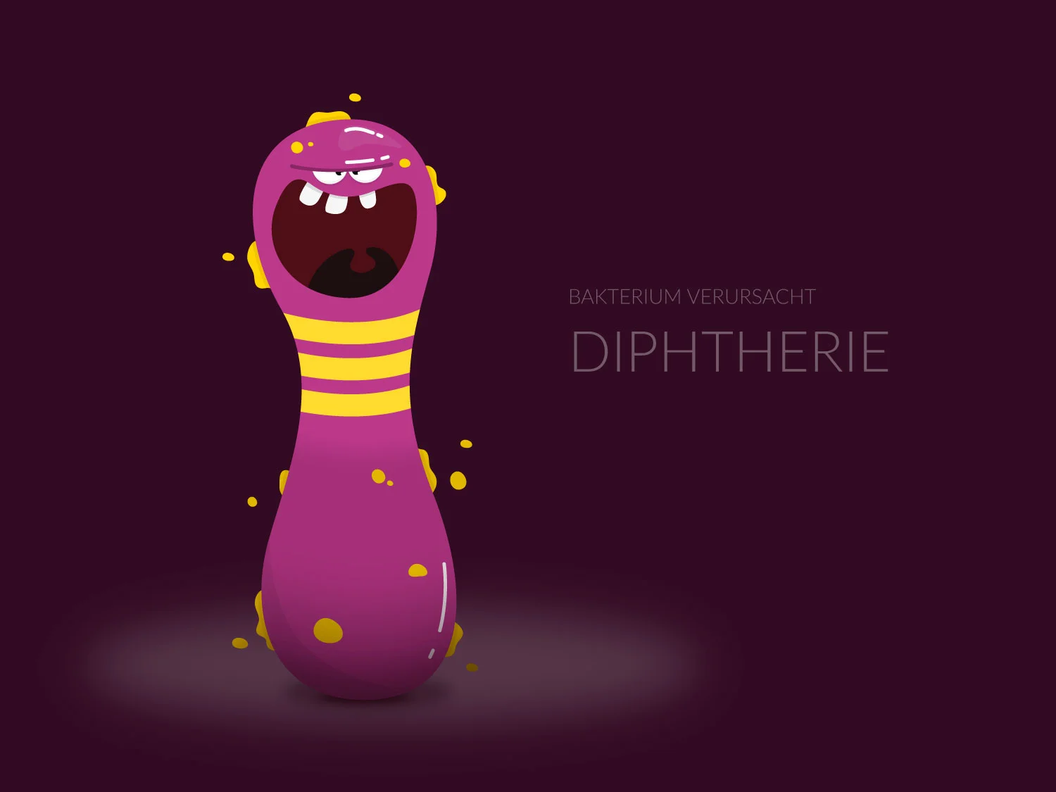 Character Design - Diphterie-Virus- Elisabeth Deim