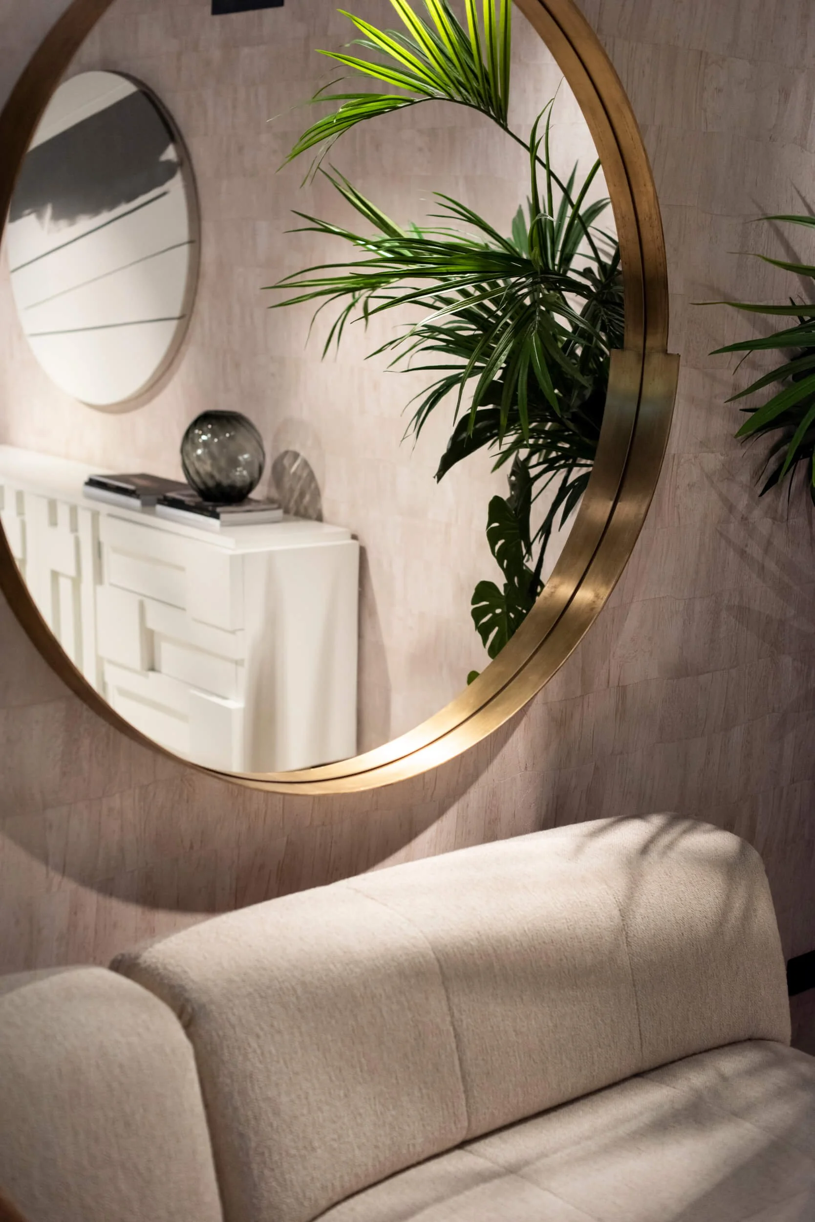 Harvey mirror round brass.. Harvey spiegel rond messing.... — Rapture
