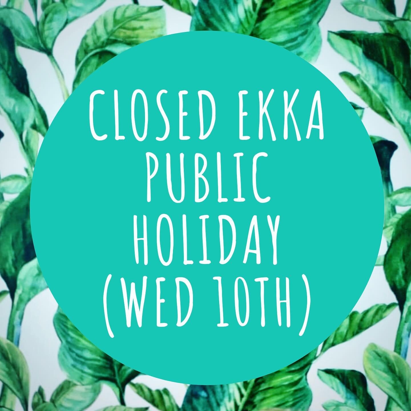 We&rsquo;ll be closed this Wednesday folks. Sorry! X