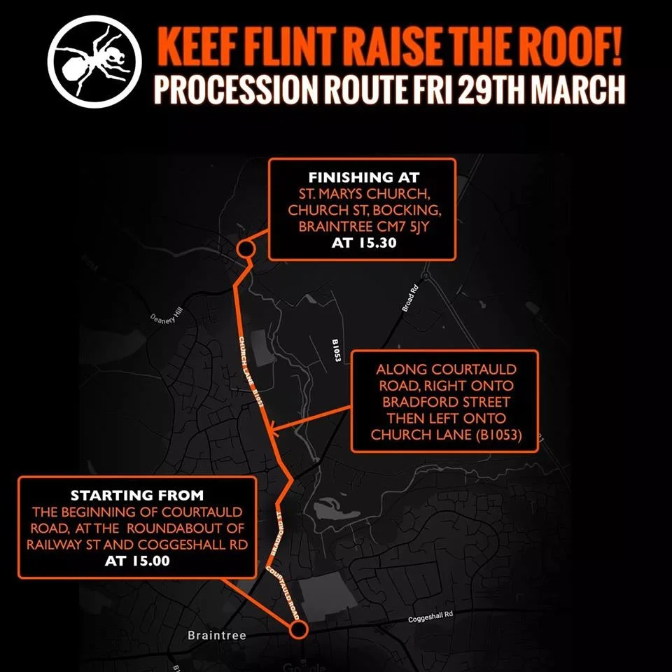 The Funeral Service of the late Keith 'Keef' Flint