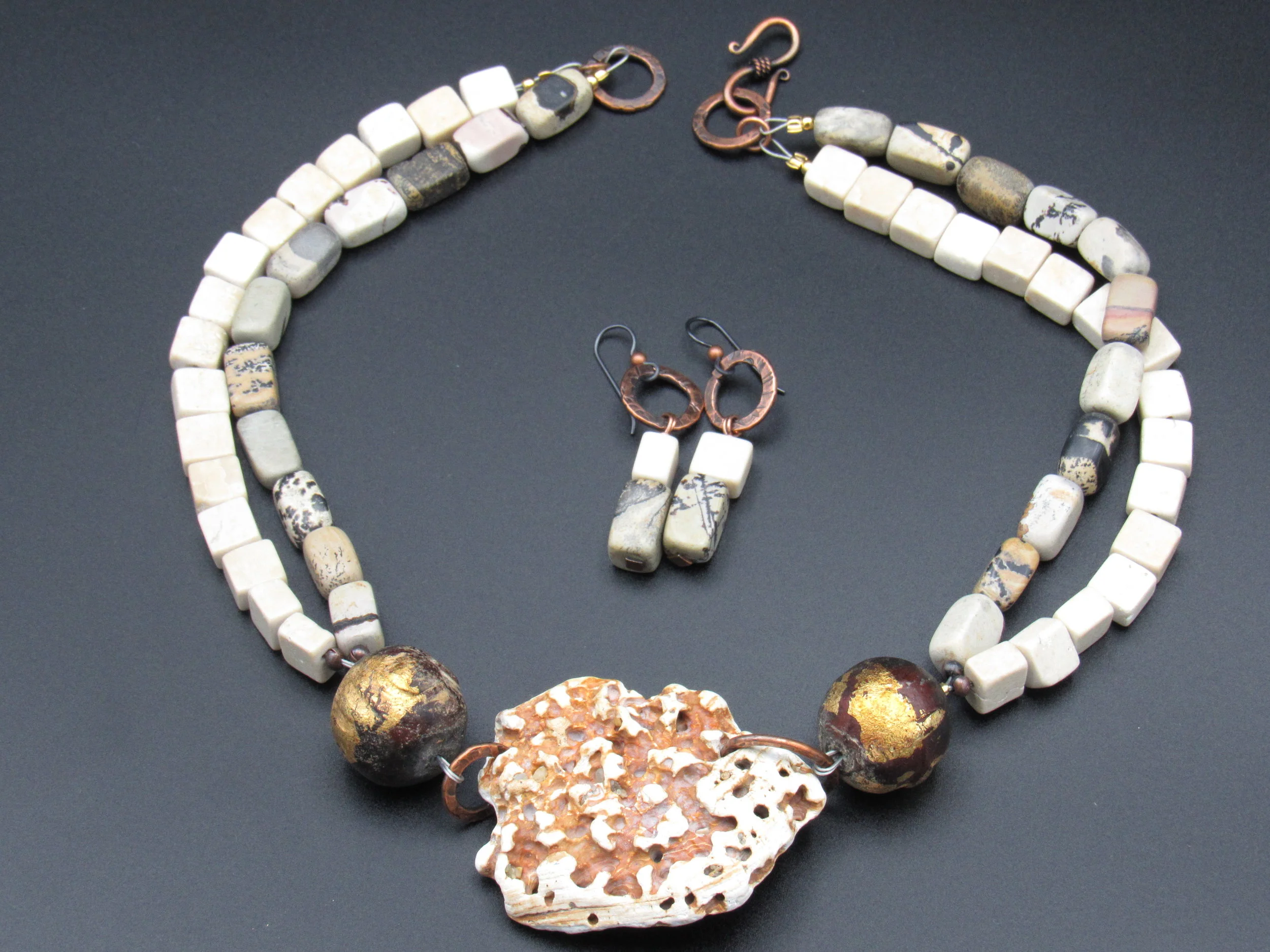 "Heaven and Earth" Necklace and Earrings Set