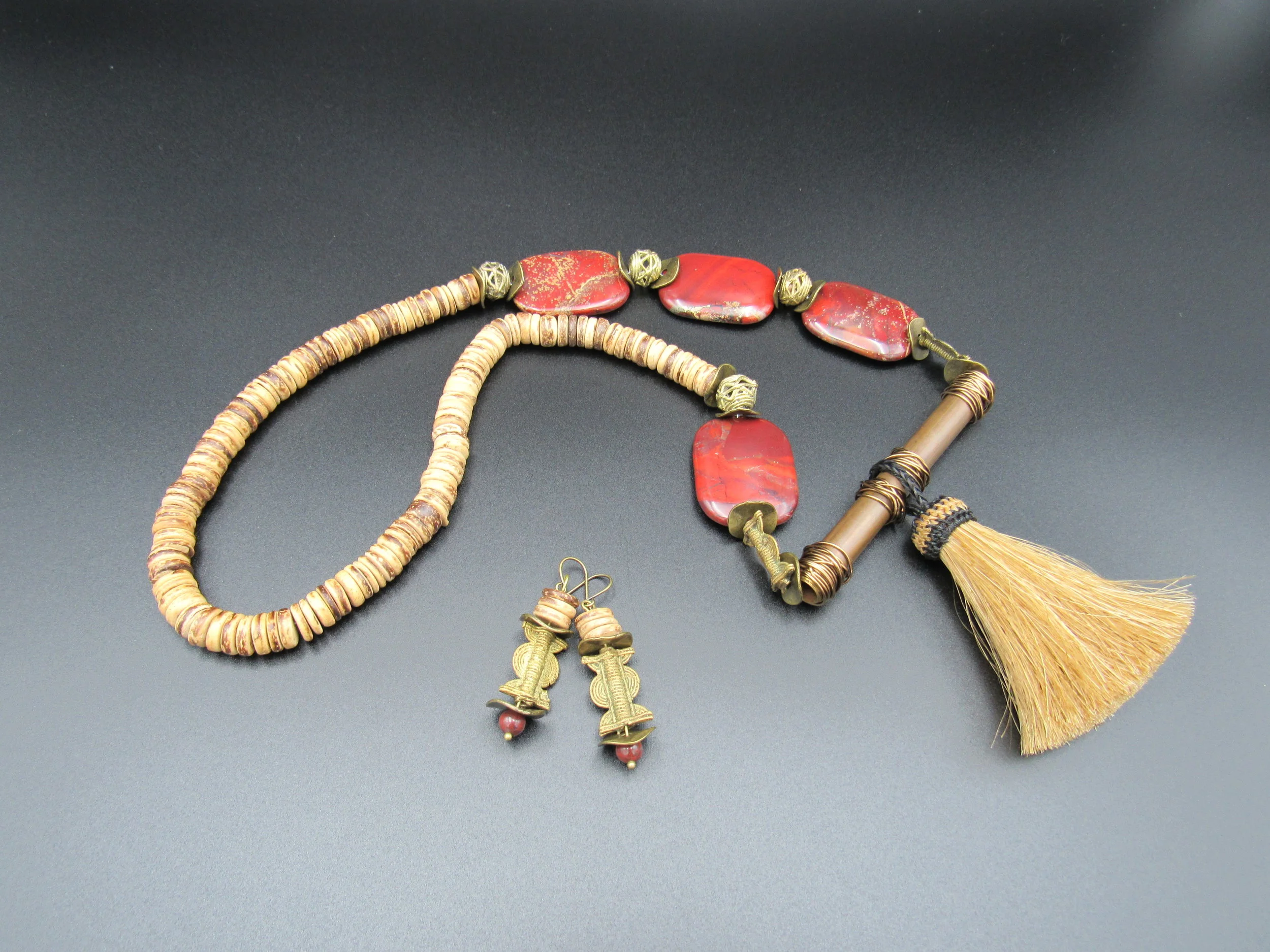 "Silk Journey" Necklace and Earrings Set