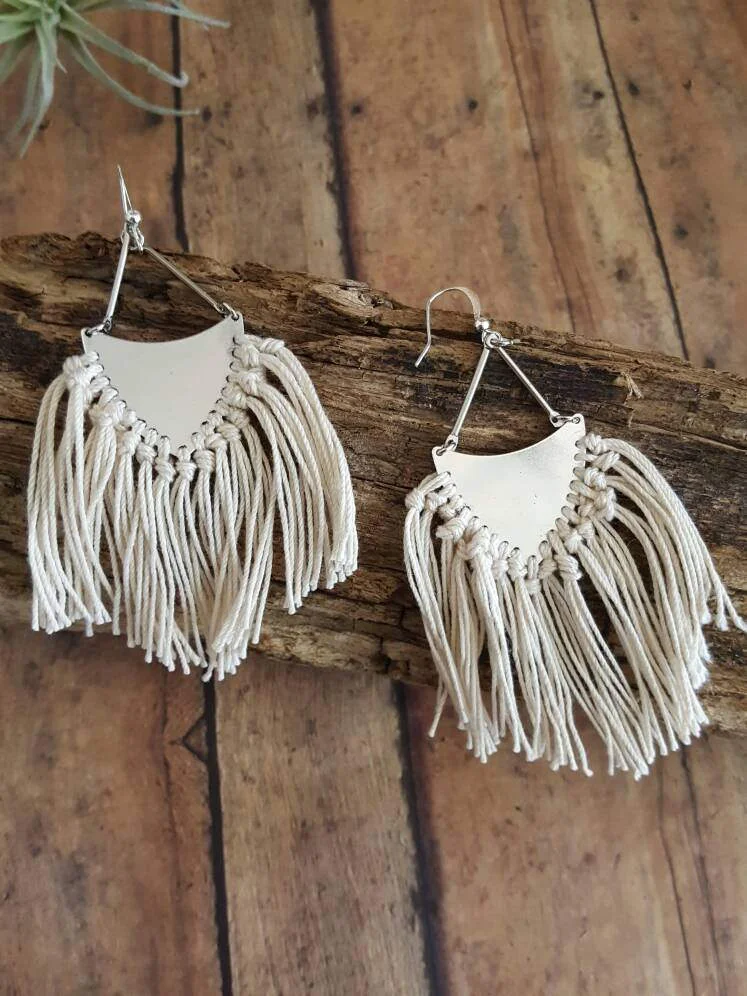Dynamo Fringe Earrings: Discover Boho Chic Jewelry with Brass