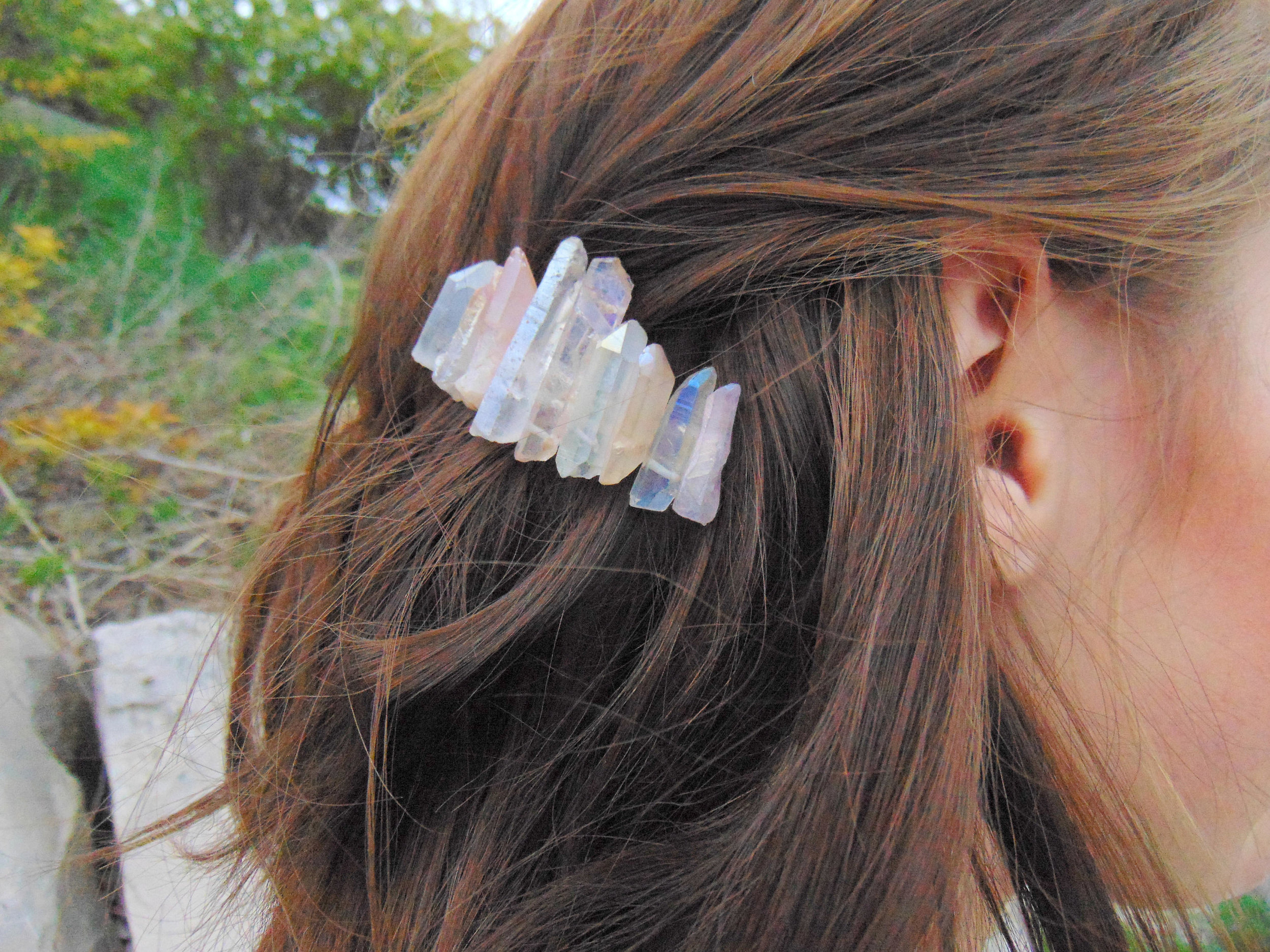 crystal hair accessories