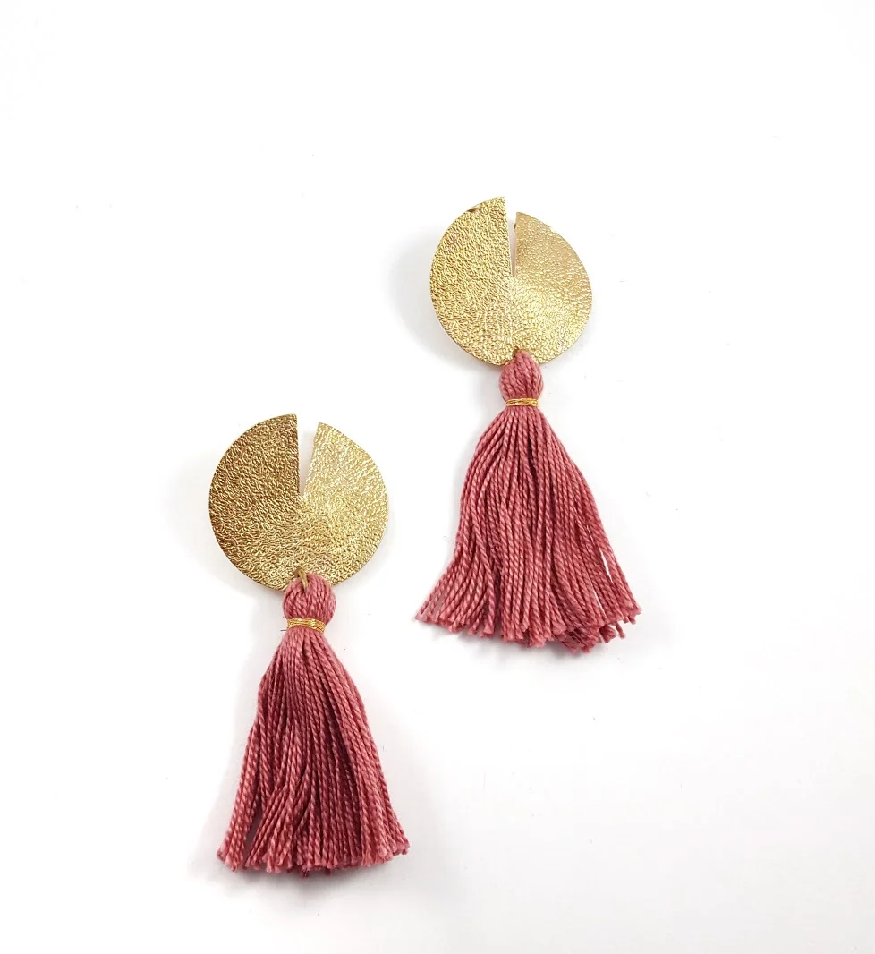 Pink abstract tassel earrings.jpg