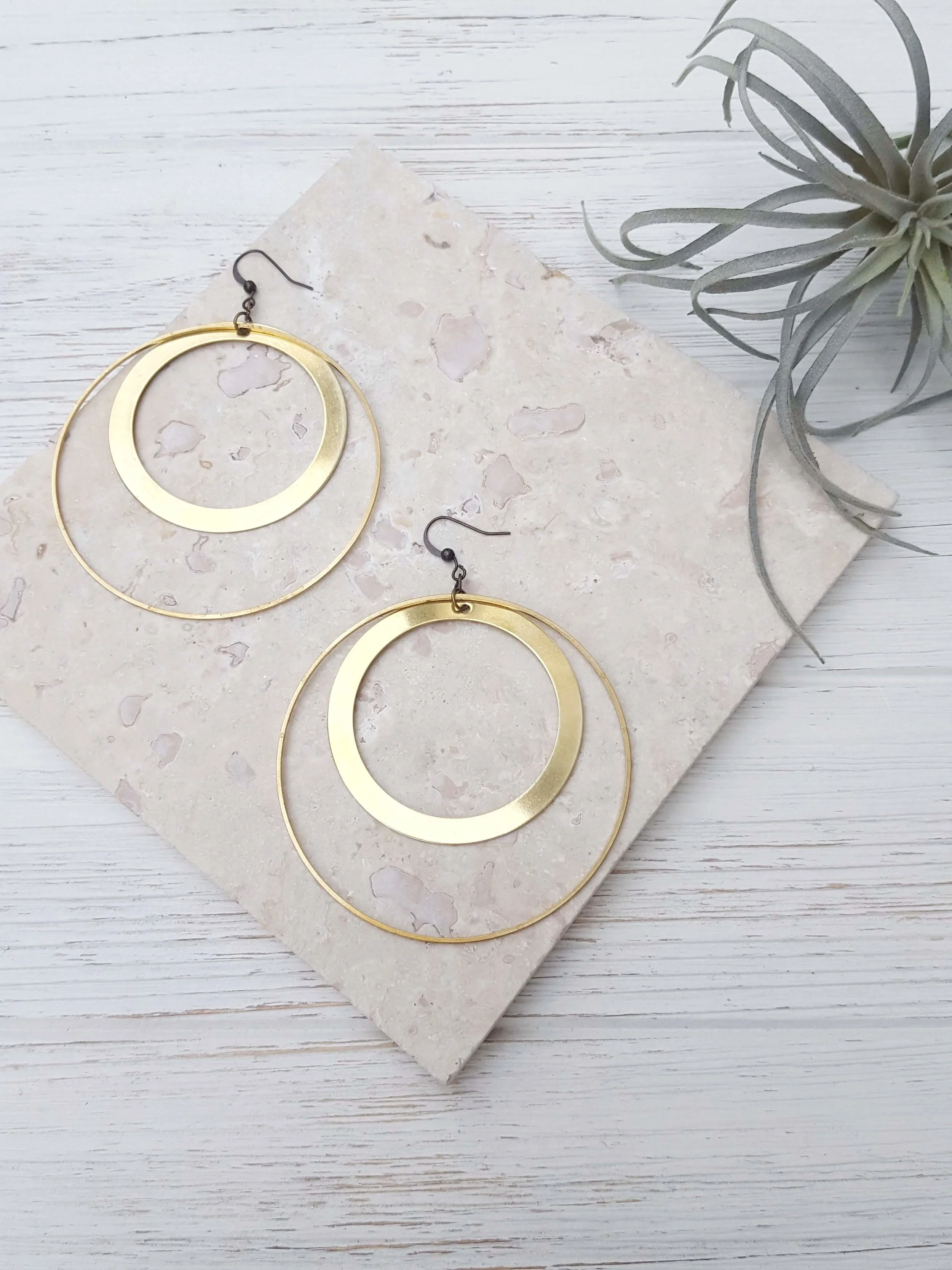 large moon earrings