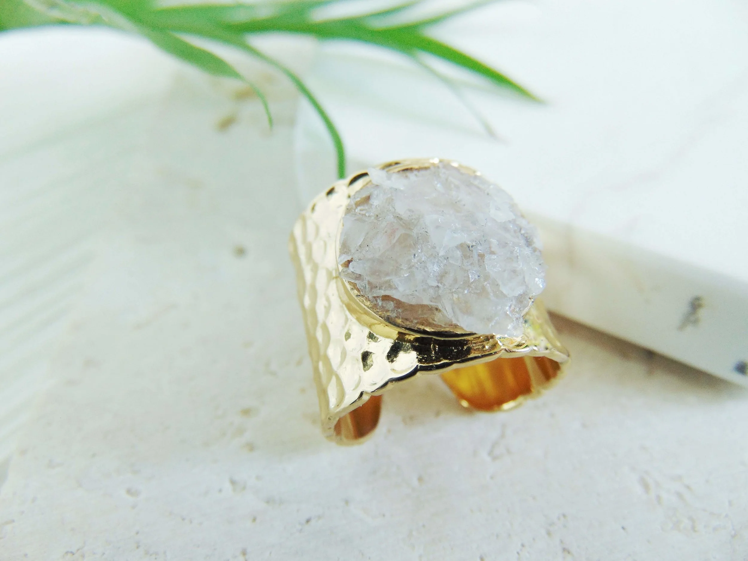 rose quartz close up druzy stone gold ring.jpg